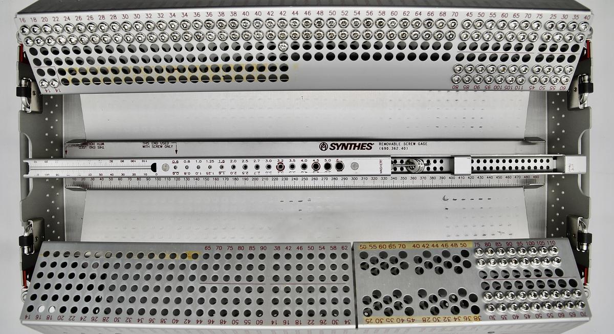 Used Synthes 115.403 LCP Locking Large Fragment Screw Set