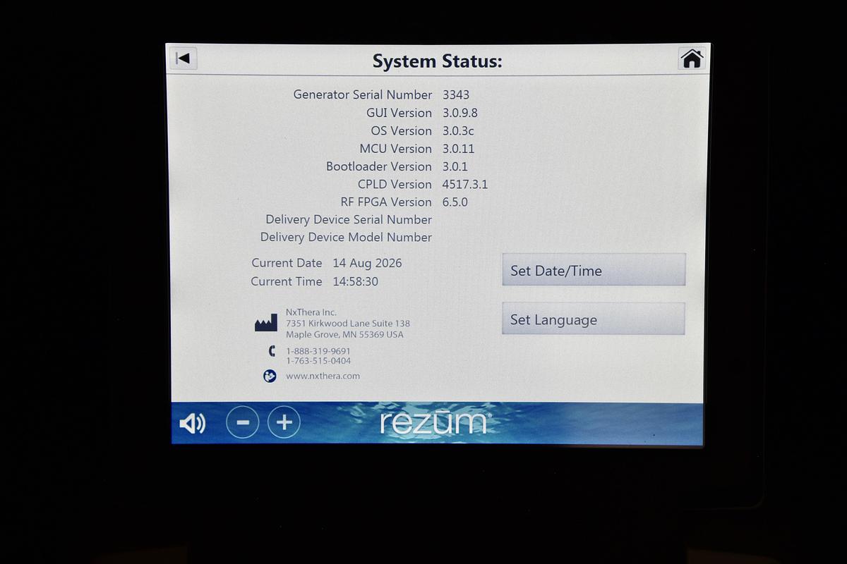 Used Boston Scientific Rezum G2200 Electrosurgical System Generator