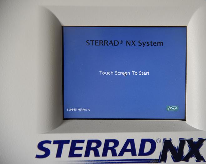 Used ASP ADVANCED STERILIZATION PRODUCTS STERRAD NX STERILIZER WITH CART, REFERENCE 10033