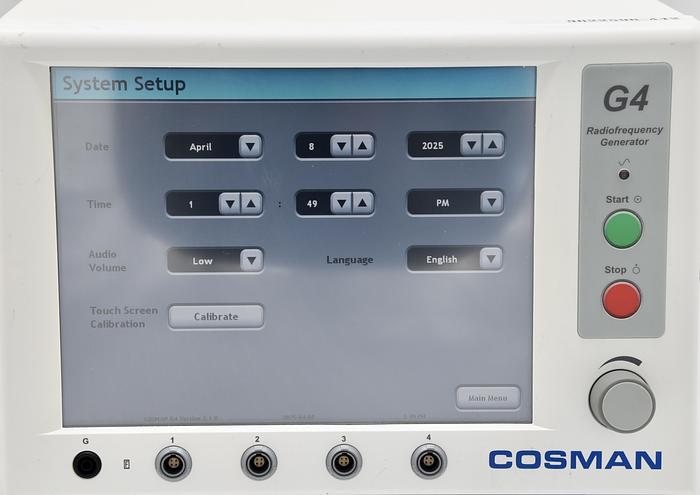 Used Cosman Boston Scientific G4 Radiofrequency Generator RFG-4 with TCN-10 and CB112-TC