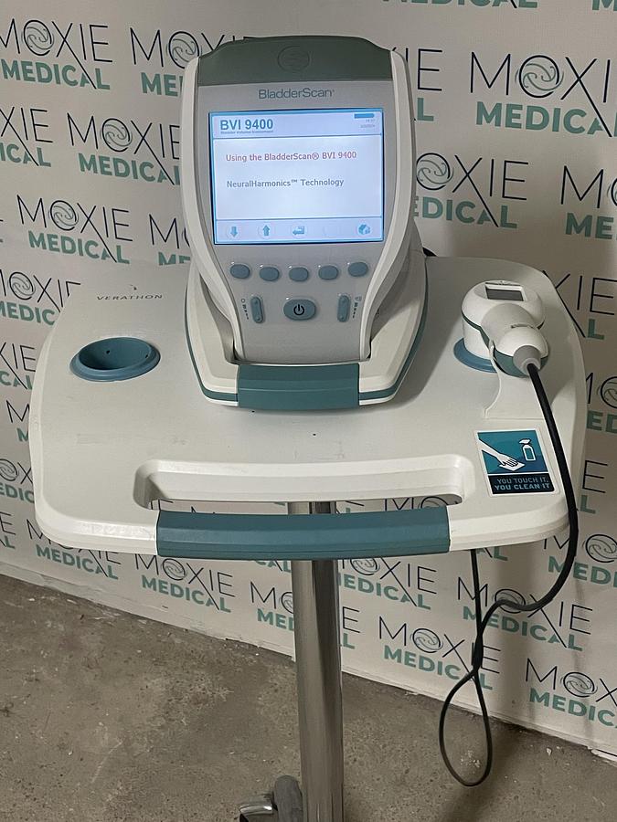 Used Verathon BVI9400 Portable 3D Ultrasound Bladder Scanner with Probe and Battery Charger 