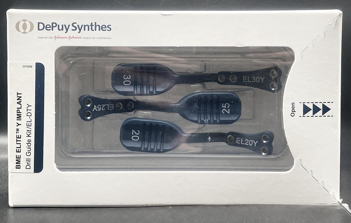 Synthes EL-DTY BME Elite Y-Series Drilling Template Kit, NEW, IN-DATE