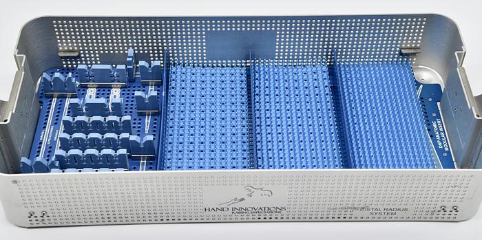 Used BIOMET Distal Radius System Orthopedic Hand Innovations Set (TOP TRAY ONLY)