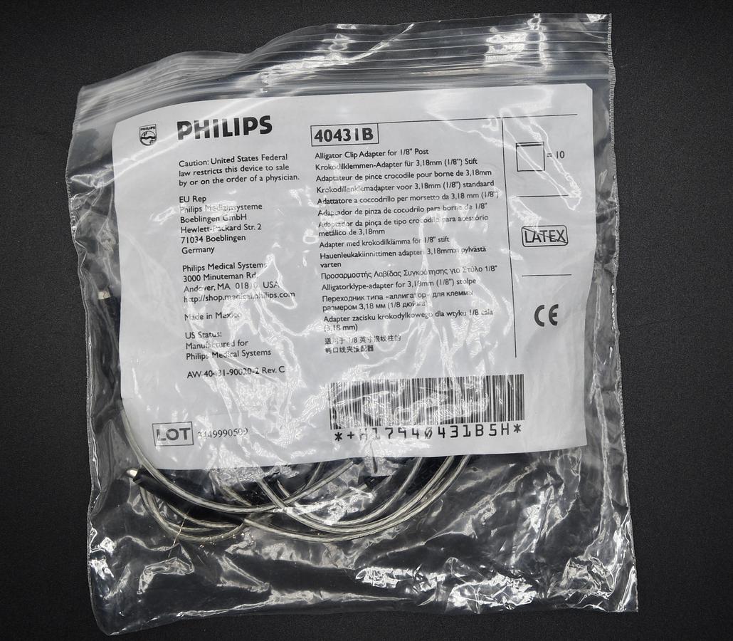 Philips 40431B Alligator Clip Adapter for 1/8" Post 
