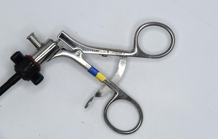 Used V.MUELLER LA1305RF SURGICAL 5MM 34CM GRASPING FORCEPS