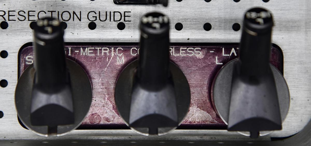 Used Biomet 595105 Exact Hip Set Alliance Broach Case Orthopedics Trauma