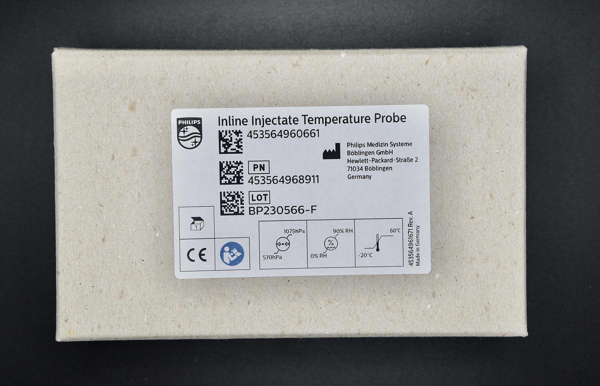 PHILIPS 453564968911 PROBE, INLINE INJECTATE TEMPERATURE, BRAND NEW