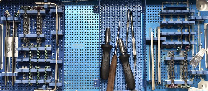 Used Hand-Innovations-DVRA-Distal-Radius-Plate-Set, BIOMET