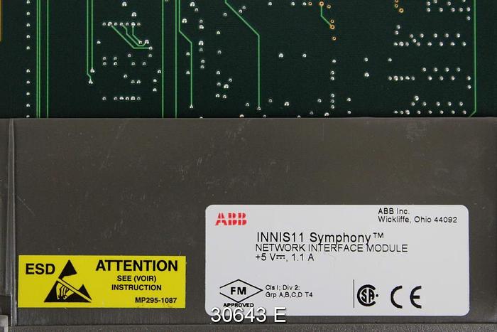Used ABB INNIS11 Network Interface Module for Bailey DCS System #30643