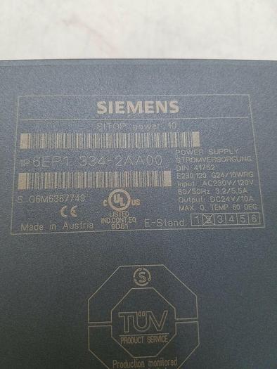 Used Siemens 6EP1 334-2AA00 SITOP Power 10 Power Supply