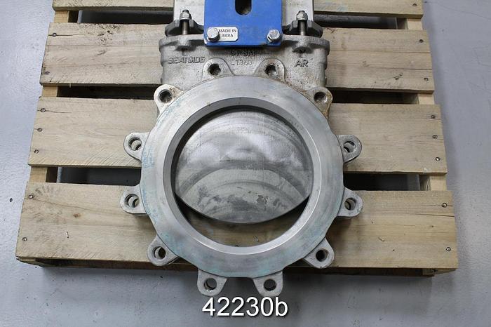 Used Obinox 10" Hand Operated Knife Gate Valve #42230