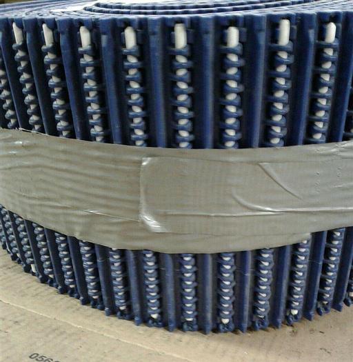 Used PLASTIC CONVEYOR BELT 8"x 55.25 feet