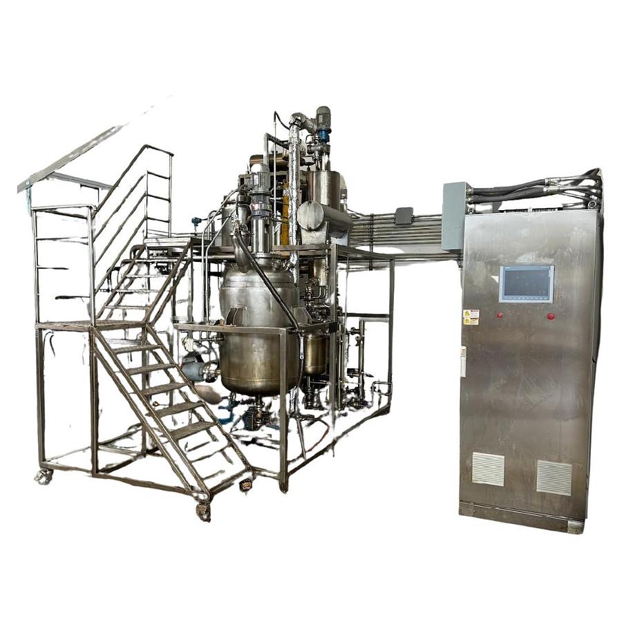 Used Custom-Made Pharmaceutical 100L/hr Wipe Film Distillation Machine