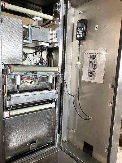 Used SBM / SAJB Inc Twin Head Inline Aspetic Bag Filler Stainless Steel Sanitary