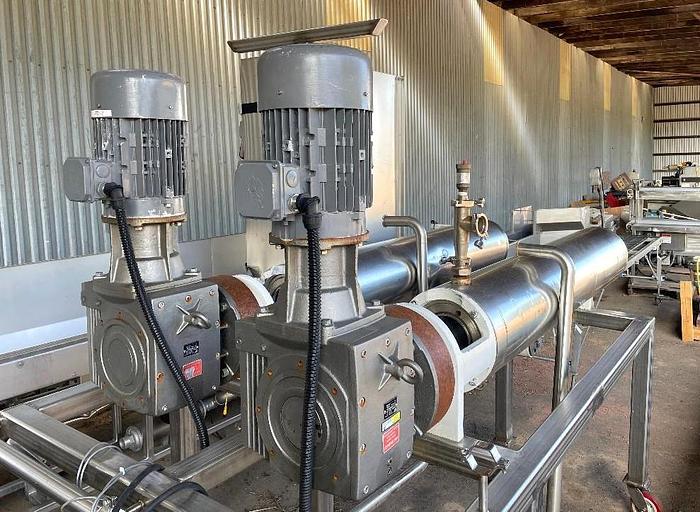 Used Chemetron Twin Tube Votator 6 X 72 Stainless Steel Sanitary