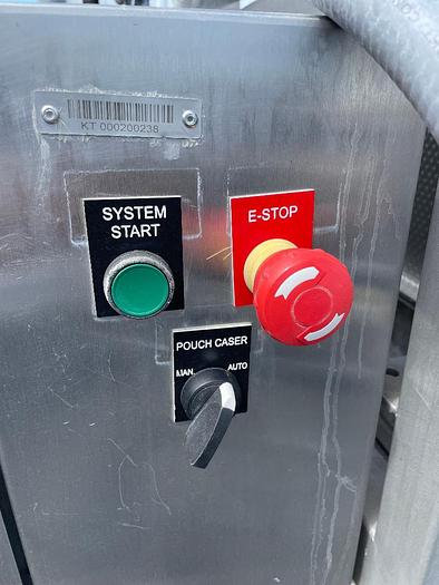 Used SBM / SAJB Inc Twin Head Inline Aspetic Bag Filler Stainless Steel Sanitary