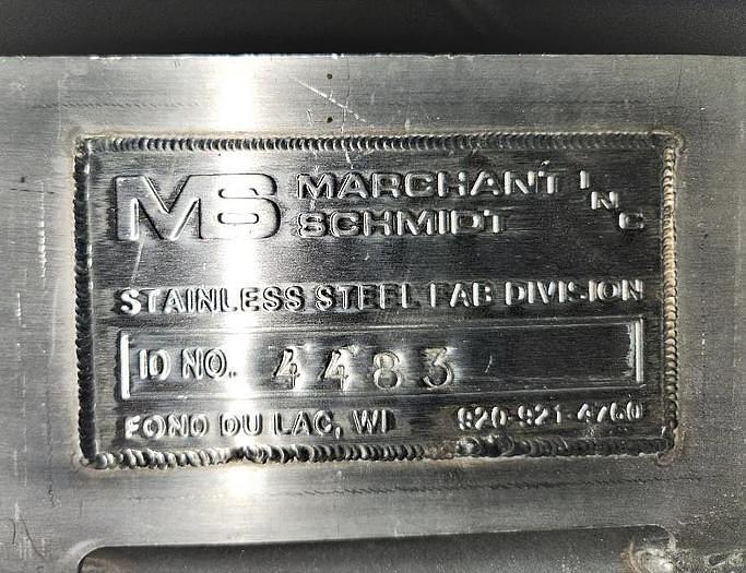 Used Marchant Schmidt 14in Wide X 146in Long Belt Conveyor Stainless Steel Sanitary Variable Speed