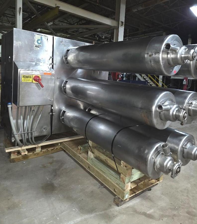 Used Cherry-Burrell Thermutator Model SPL672L Scraped Surface Heat Exchanger (6) Tube Thermutator