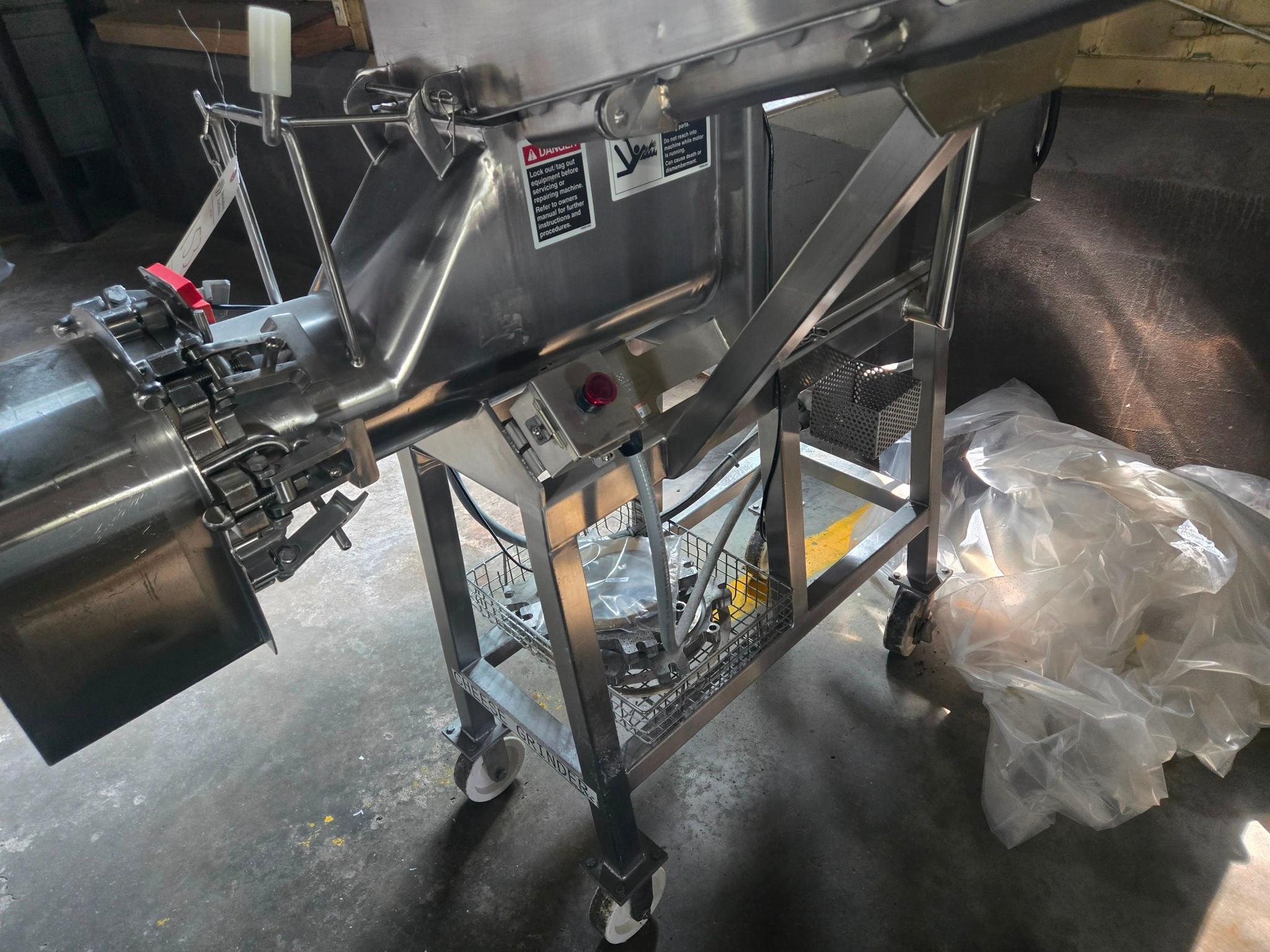 Used Koss Model 8GS Stainless Steel Sanitary Cheese Grinder