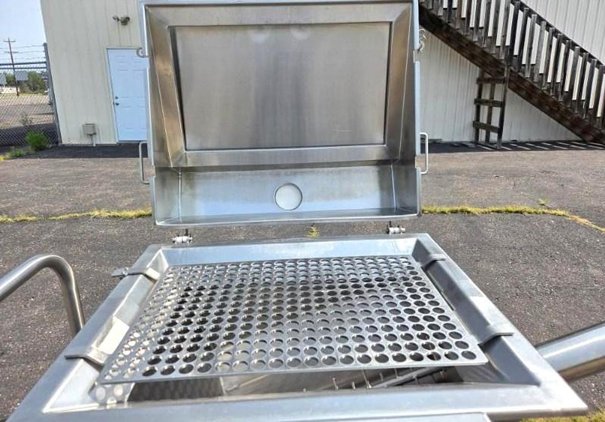 Used Loos Stainless Steel Sanitary 3 Inch Ingredient Feeder