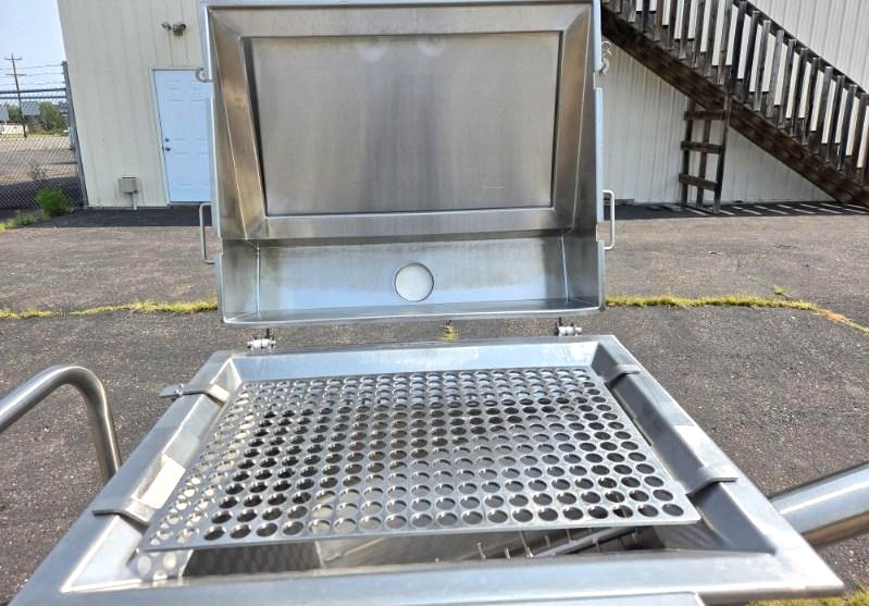 Used Loos Stainless Steel Sanitary 3 Inch Ingredient Feeder