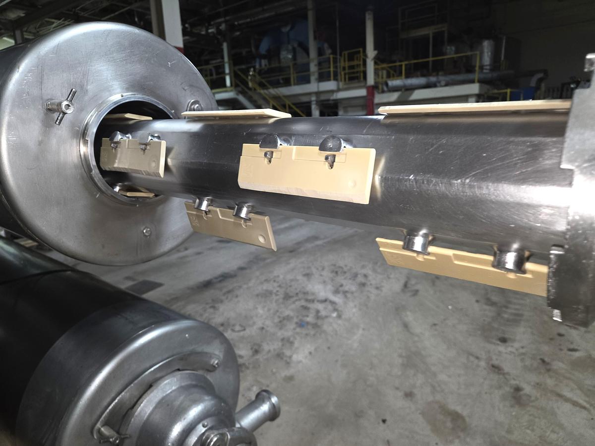 Used Cherry-Burrell Thermutator Model SPL672L Scraped Surface Heat Exchanger (6) Tube Thermutator