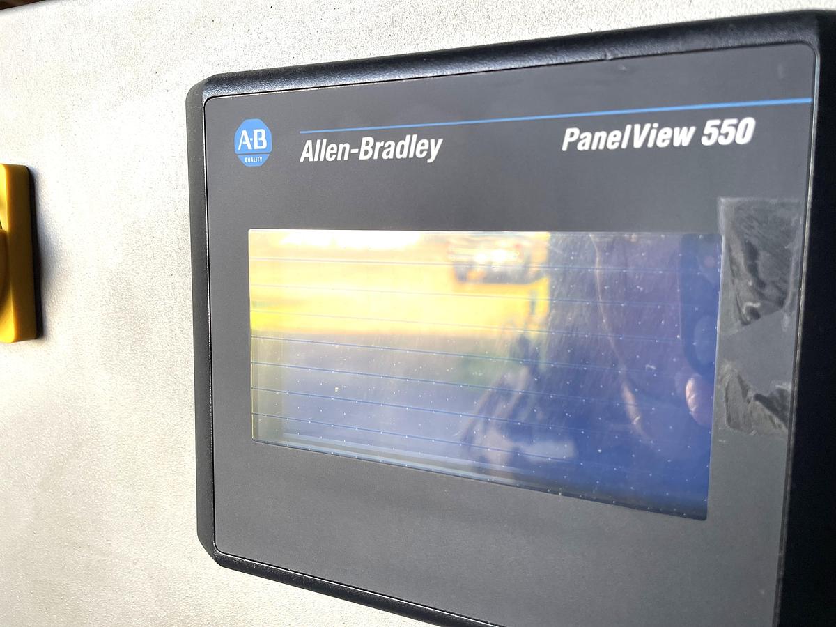 Used Stand Alone Hoffman Control Panel with Allen Bradley 550 Panelview