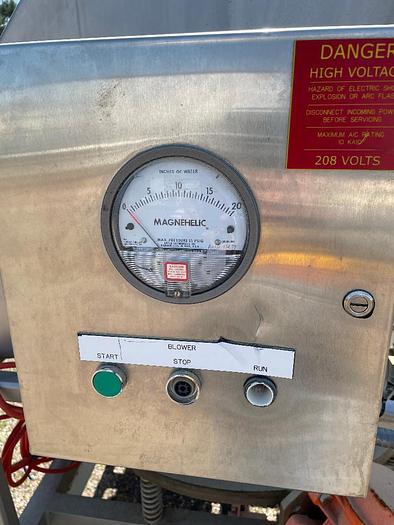 Used 2008 Kason Model KBDS30/316SS Stainless Steel Bag Break with 30" Screener and Screw Feeder