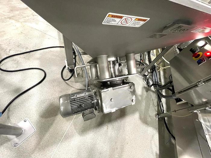 Used Mepaco Stainless Steel Sanitary 9 Inch Dia Incline Screw Conveyor