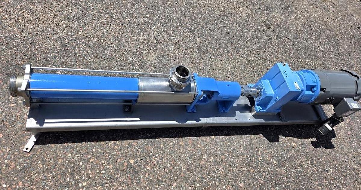 Used Seepex Moyno Pump Stainless Steel Sanitary 4 Inch