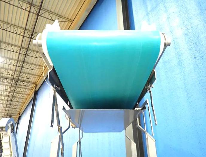 Used Dorner 14 Inch X 78 Inch Sanitary Blue Belt Conveyor