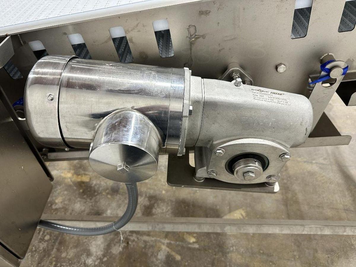 Used Friesens Stainless Steel Sanitary Incline Belt Conveyor 42 Inches X 235 Inches