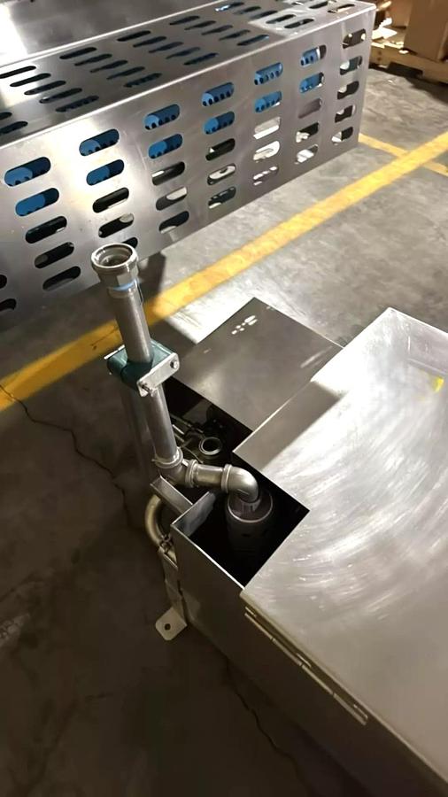 Used Stainless Steel Sanitary Dewatering/Washing Belt Conveyor 38 Inches Wide X 180 Inches Long