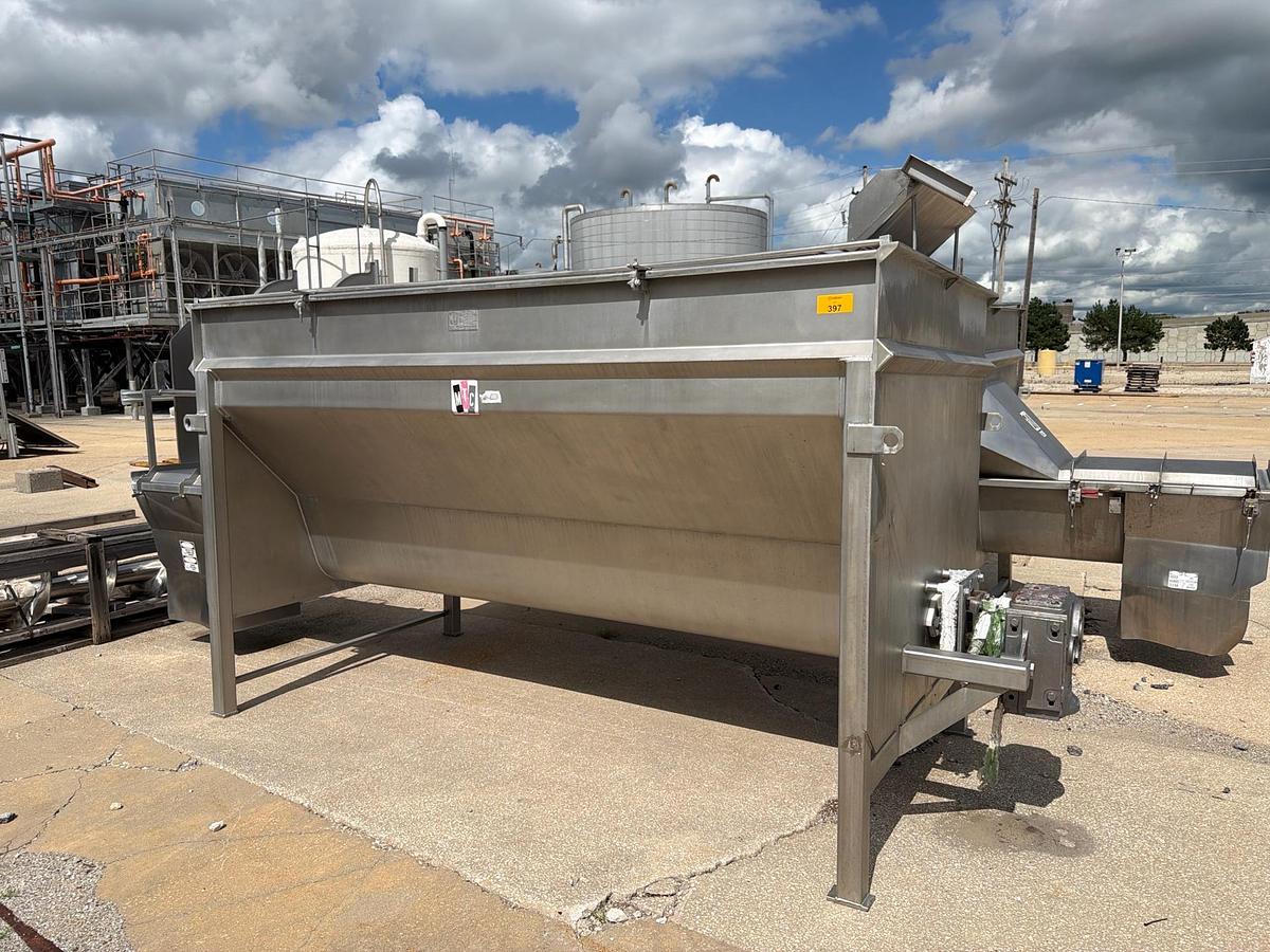Used MTC Screw Loaders Model MCTS-16-13 Stainless Steel 16 Inch Diameter 7500 Pound Hoppers