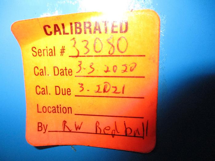 Used Thermco Gas Mixer / Analyzer Model 6105HeN20A1210OF500 Mfg 2014