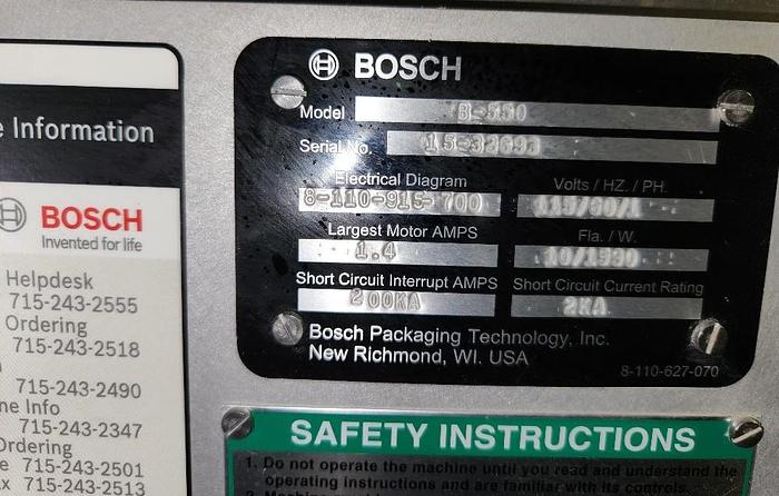 Used Bosch Doboy Model B-550 Industrial Band Sealer