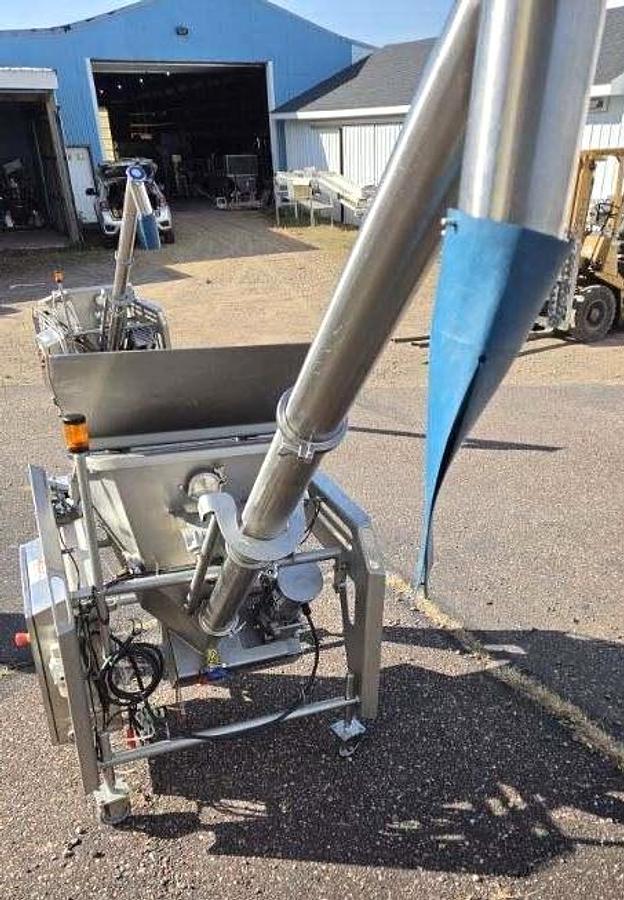 Used MARCHANT SCHMIDT STAINLESS STEEL SANITARY INCLINE SCREW FEEDERS 3 INCH