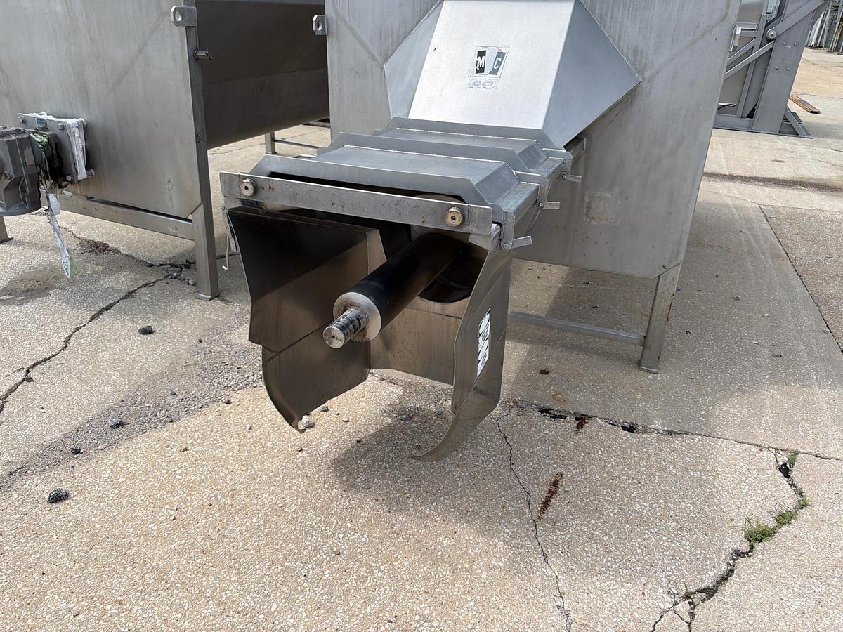 Used MTC Screw Loaders Model MCTS-16-13 Stainless Steel 16 Inch Diameter 7500 Pound Hoppers