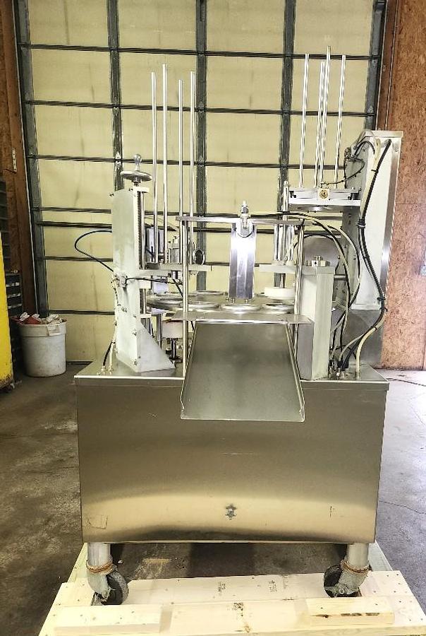 Used World Cup Filler Model 12-32 Rotary Cup Filler Lidder