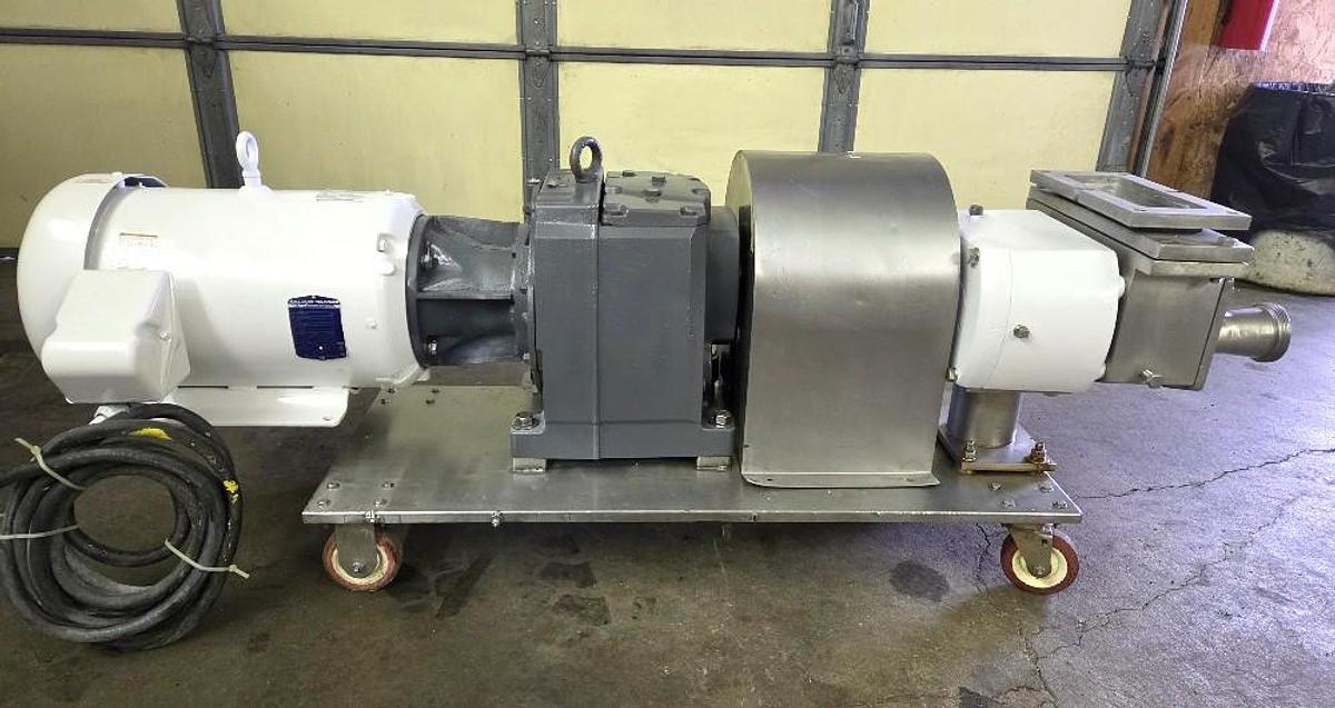Used APV Crepaco Model R6R Stainless Steel Sanitary Positive Displacement Pump