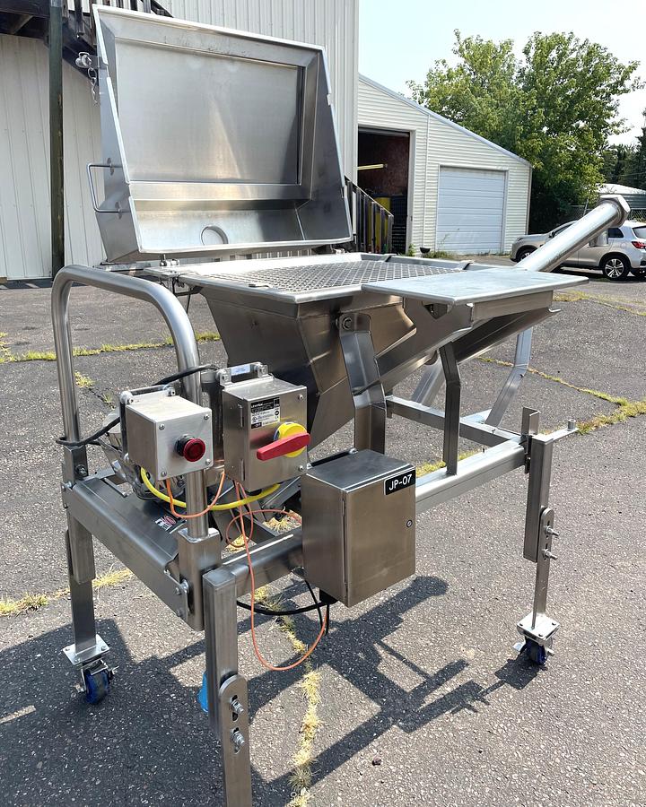 Used Loos Stainless Steel Sanitary 3 Inch Ingredient Feeder