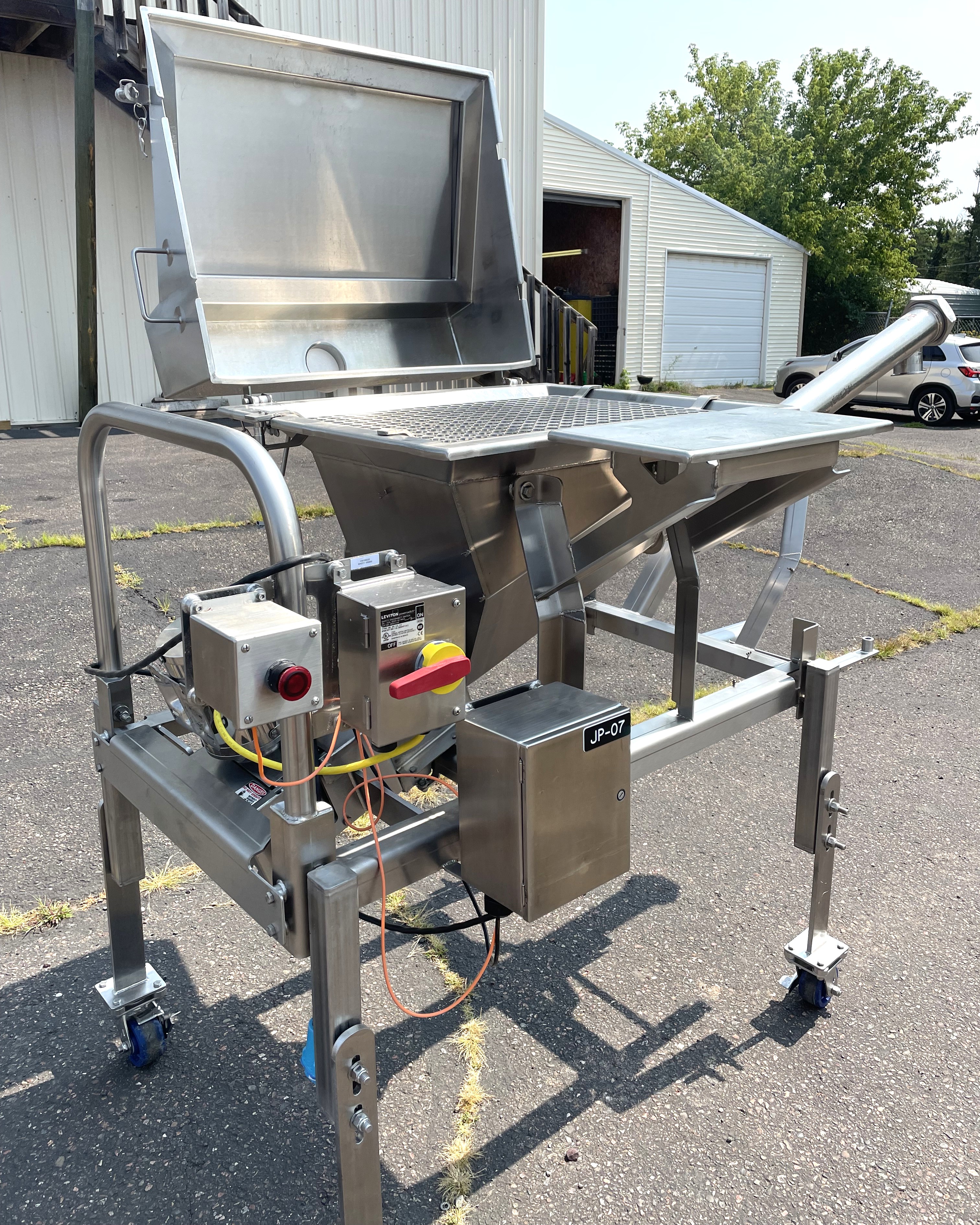 Used Loos Stainless Steel Sanitary 3 Inch Ingredient Feeder