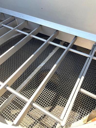 Used 2008 Kason Model KBDS30/316SS Stainless Steel Bag Break with 30" Screener and Screw Feeder