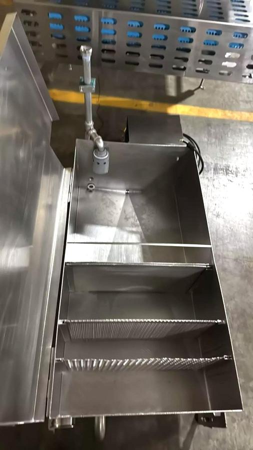 Used Stainless Steel Sanitary Dewatering/Washing Belt Conveyor 38 Inches Wide X 180 Inches Long