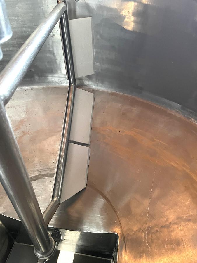 Used 100 Gallon Double Wall Stainless Steel Sanitary Scrape Surface Agitated Surge Tank