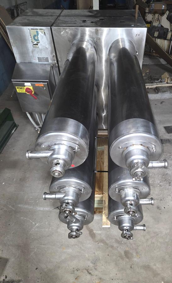 Used Cherry-Burrell Thermutator Model SPL672L Scraped Surface Heat Exchanger (6) Tube Thermutator