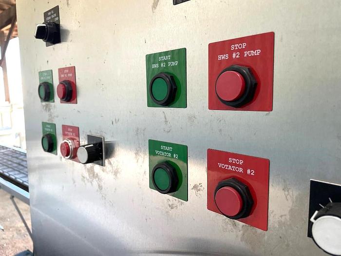 Used Chemetron Twin Tube Votator 6 X 72 Stainless Steel Sanitary