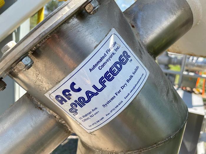 Used 2008 Kason Model KBDS30/316SS Stainless Steel Bag Break with 30" Screener and Screw Feeder