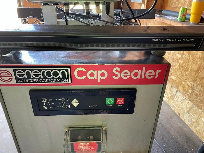 Used Enercon Induction Cap Sealer Model 2KW with Stalled Bottle Detector
