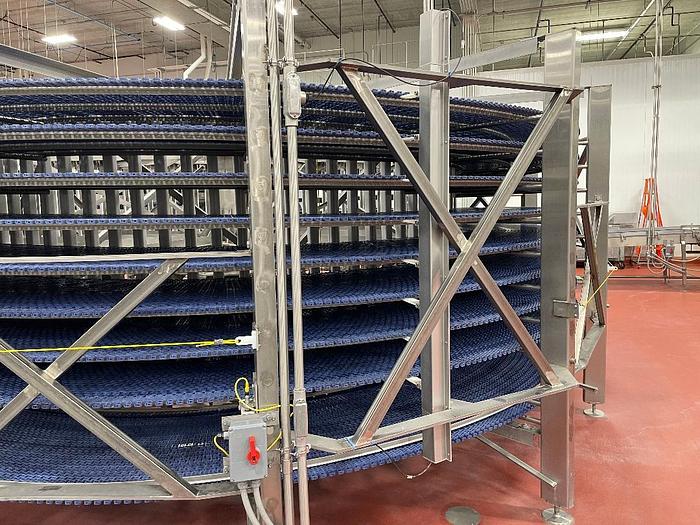 Used IJ White Stainless Steel Spiral Cooler Model 1-36-AL/SS-500-900